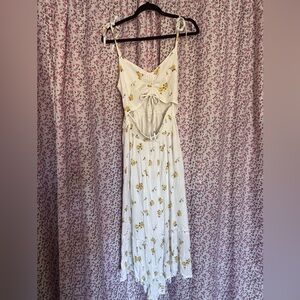 Hollister Floral Cutout Maxi Dress